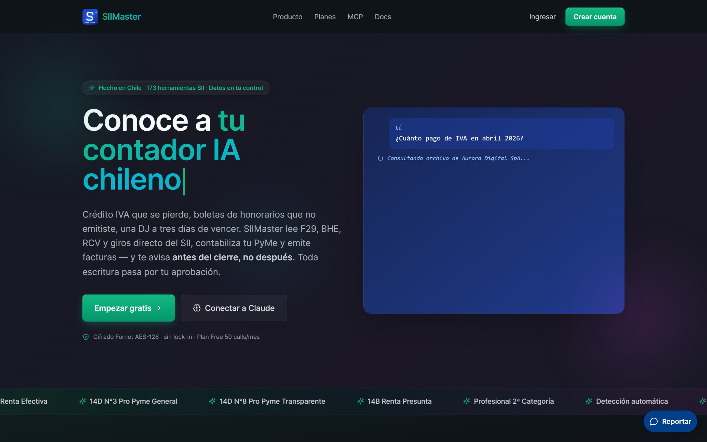 Screenshot de SII Master